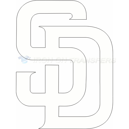 San Diego Padres Iron-on Stickers (Heat Transfers)NO.1843
